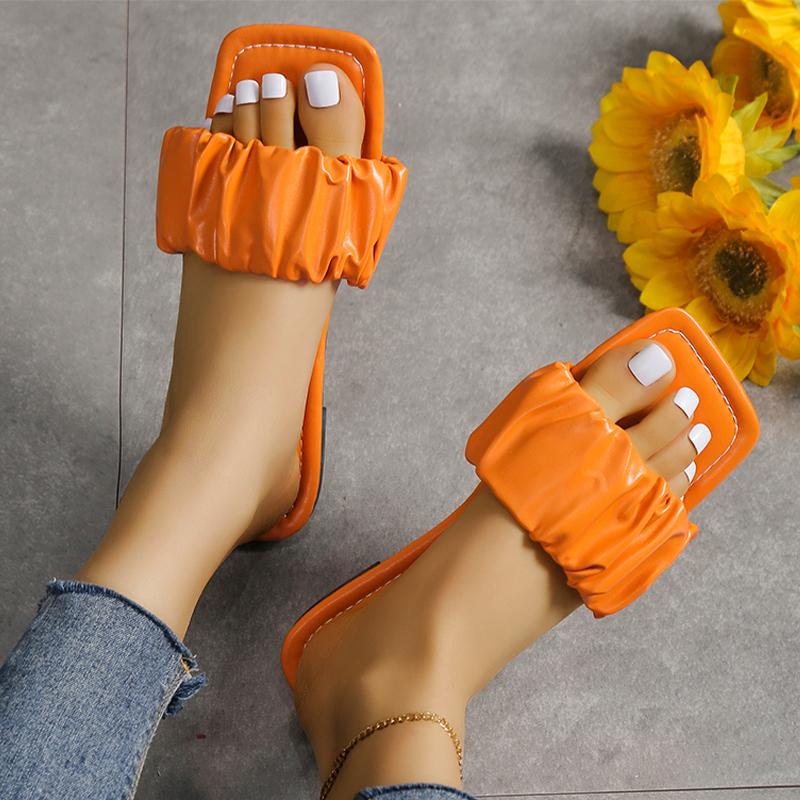 Flats Women Shoes Slippers Beach Slingback Sandals New Summer Casual Slides Open Toe Shoes Women Flip -Flops Fad Ladies