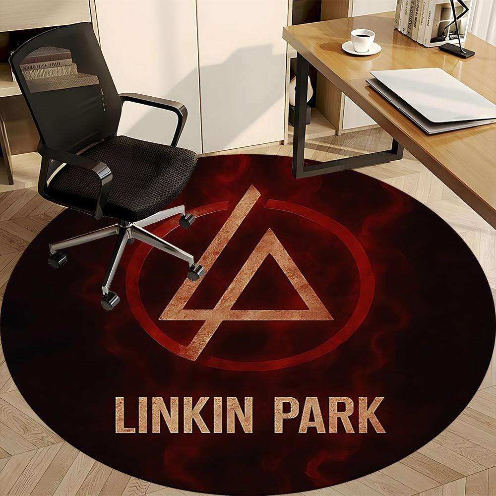 1pc Linkin Park Office Round Area Rug, Under Office Chairs Bedroom Living Room Home Decor  a1016288