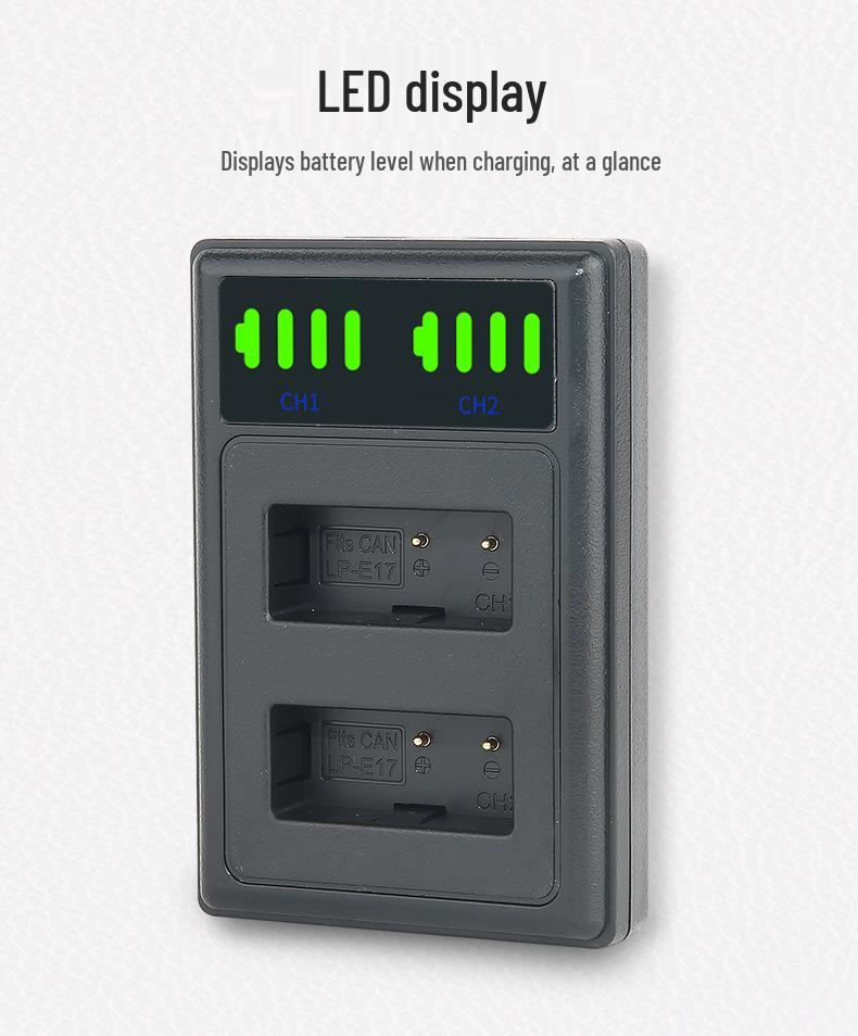 Canon EOS RP 750D 760D 800D 77D M3 M5 M6 Compatible LPE17 Charger