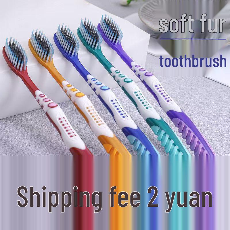 Medium Bristle Adult Toothbrush for Smoke and Stain Removal - Individually Packaged for Men and Women