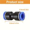 10PCS  pneumatic quick connector plastic docking variable diameter straight through connector air pipe connector pneumatic acces