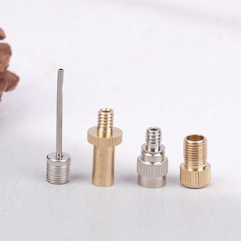 

4Pcs/Set Bicycles Wheel Tire Transfer Valve Adapter Brass Valve Nozzle Adapter Road & Mtb Tire Pump Nozzle Connectors Set A1