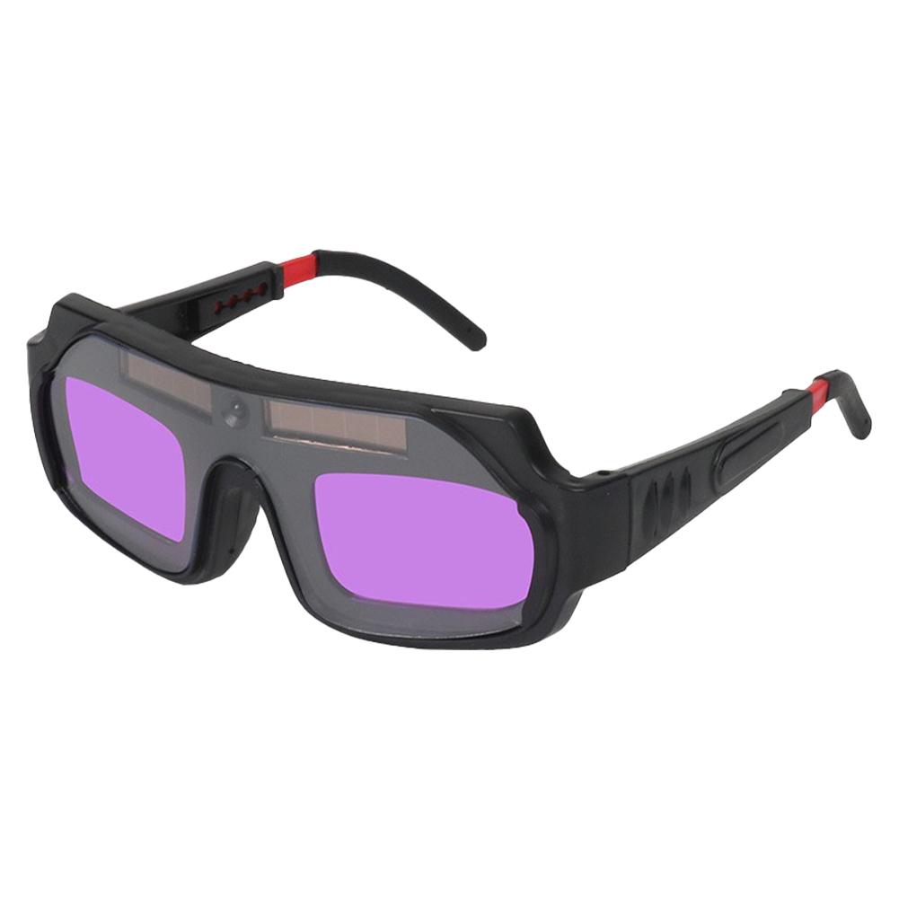 

Auto-Darkening Welding Goggles with Head Strap Solar Powered HD Heat Insulation Protective Goggles for Grinding and Cutting Activities Regular Lenses