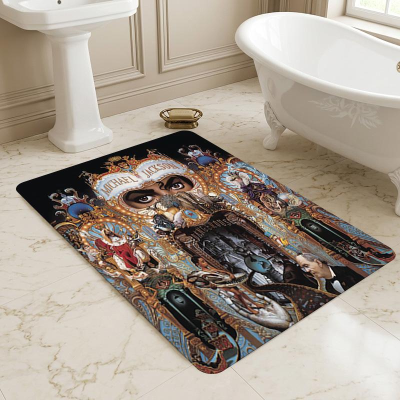 Michael Jackson Dangerous Living Room Nonslip Area Rug Soft Carpet For Bedroom Gameoom Playroom Sofa Office Home Decor Doormat