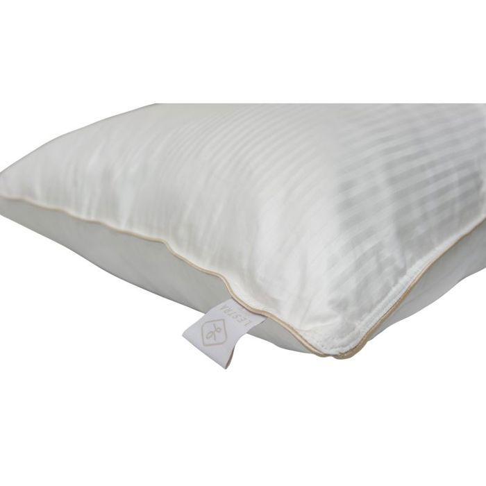 Pillow "Fjord Grand Hotel" Soft Com'Duv Striped Cotton Satin Lestra - Pillow 65 X 65 Cm