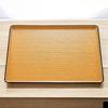 42cm Long Bamboo Tray Made of Sesame Lacquerware Made In Japan J-kitchens (Tray) Bamboo, Non-Slip, (ABS Resin),