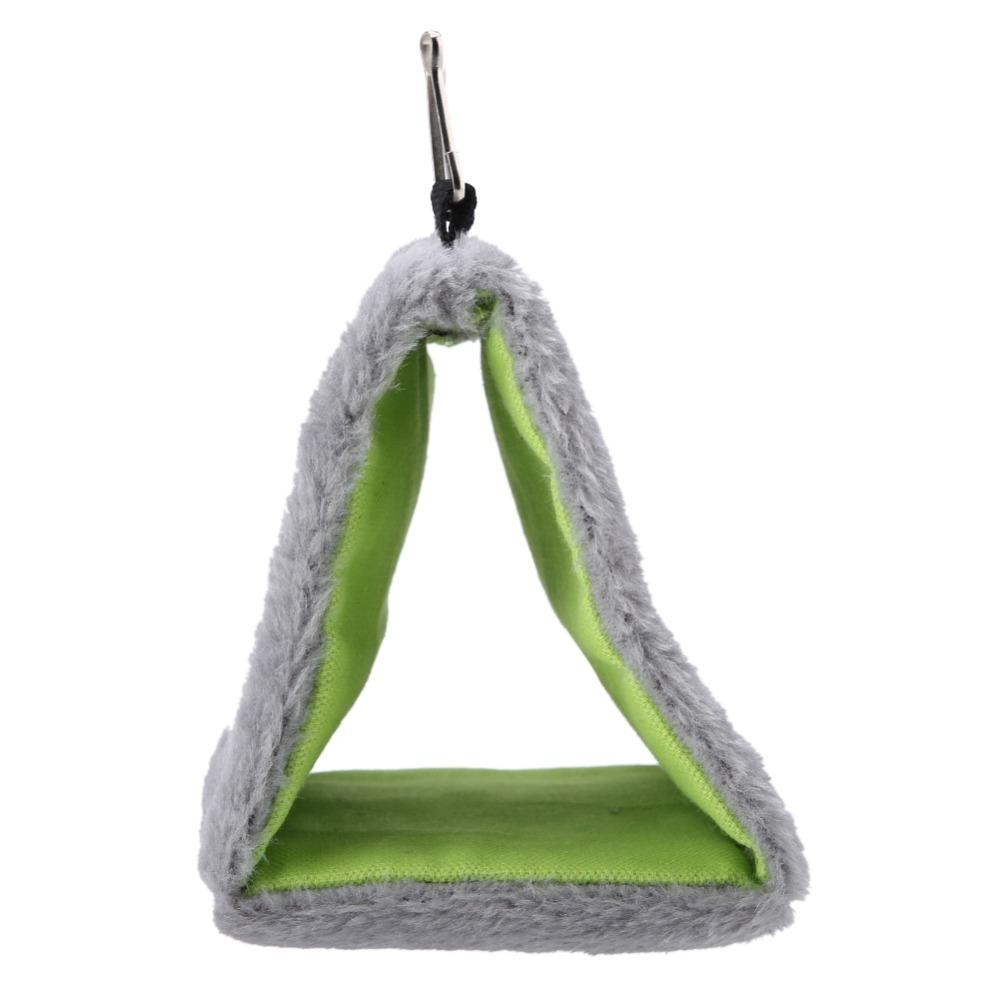 Warm Flannel Material Bird roost House Triangular Shape Bird Sleeping Tent Winter Warmth
