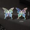 Trendy Colorful Butterfly Stud Earrings for Women - Popular Elegant Dangle Design