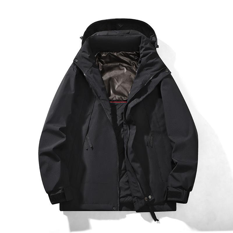 Winter Thickened Cotton-padded Clothes Men and Women Contrasting Color Warm Mountaineering Clothes New Couples Outdoor Graphene Jacket