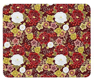 Japanese Japanese Pattern Mouse Photopad Design Japanese Pattern of Peonies and Beauty, Pad (Japanese Series) (D Chrysanthemums)