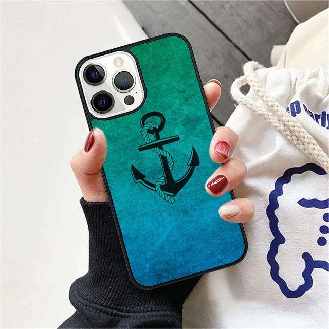 Classical Small Anchors Phone Case Cover For iPhone 17 Air 15 16 14 13 12 Pro Max 11 Pro Max Plus Coque Shell