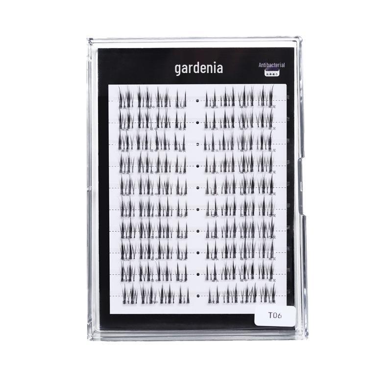 

Zhi Pu T06 Hand-tied False Eyelashes | Segmented with Fishing Line Stem | Short Front, Long Back | No Glue Needed