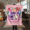 1PC The 100 Girlfriends Print Flannel Blanket, High quality All Seasons, Home Decor, Warmth and Comfort, Perfect for Christmas Gifts