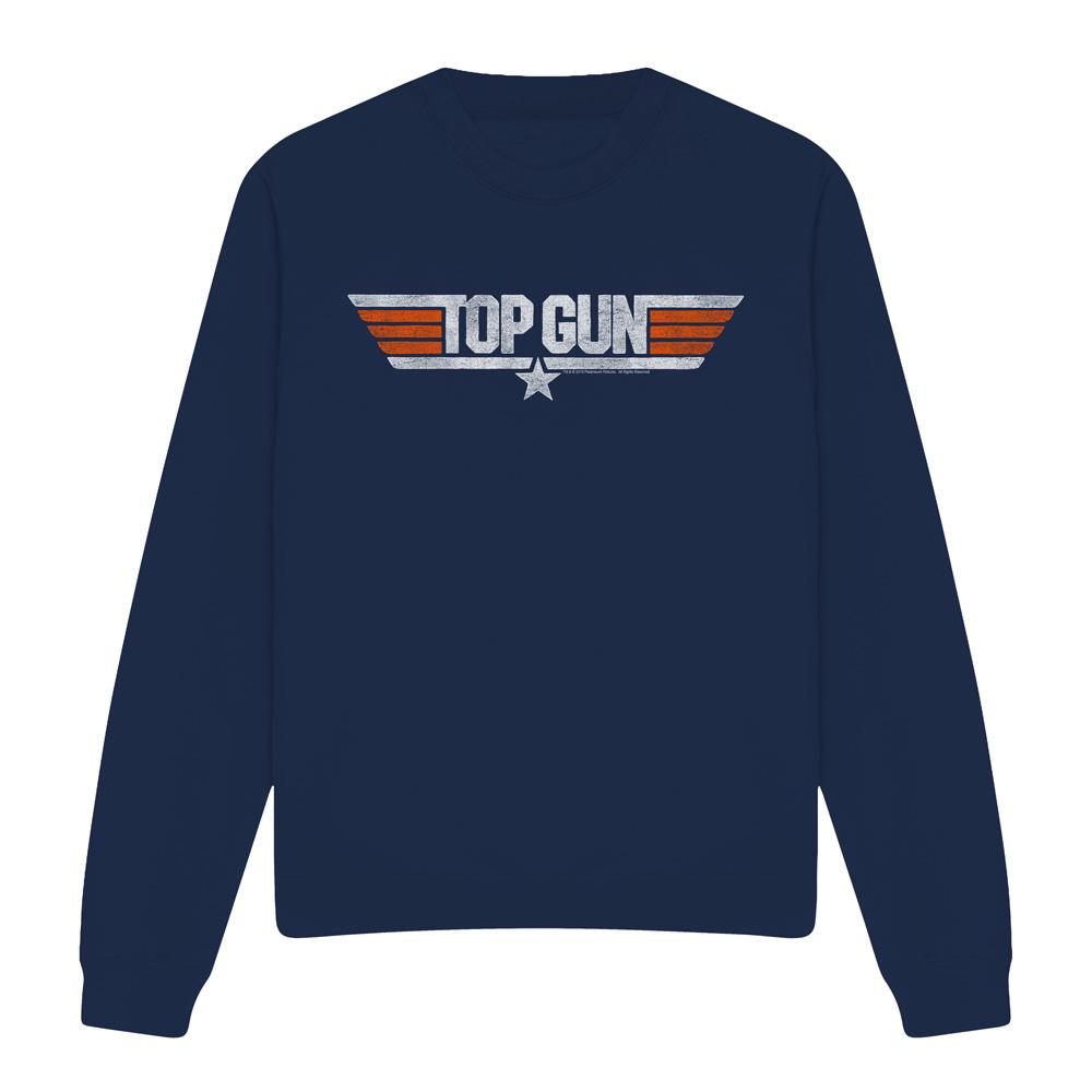 Top Gun Unisex Adult Distressed Logo Sweatshirt