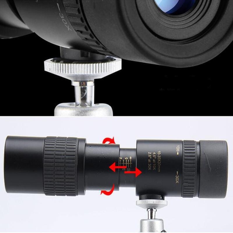 Monocular Telescope Super PrismZoom Mini Binoculars Compatible for Bird Watching Hunting HighDefinition 10-30X30mm