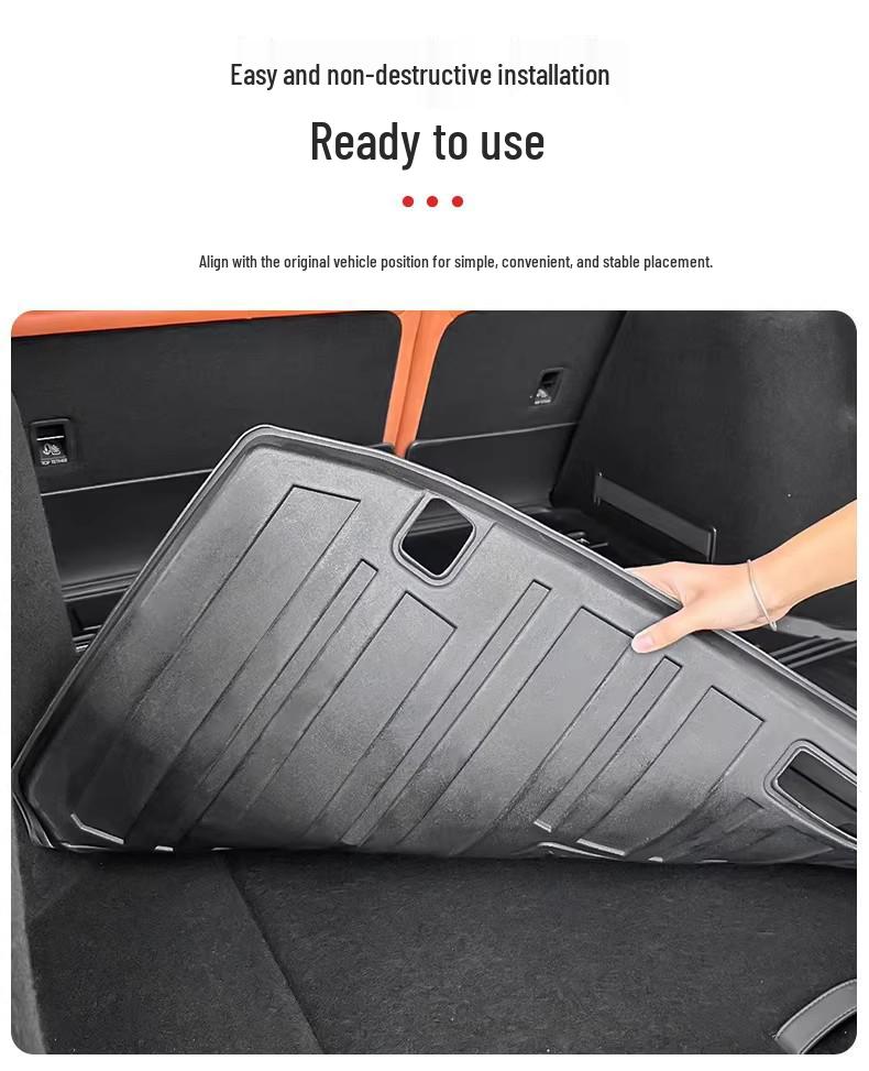 Hongjie S9T TPE Waterproof Trunk Mat - Car Interior Protection Accessory