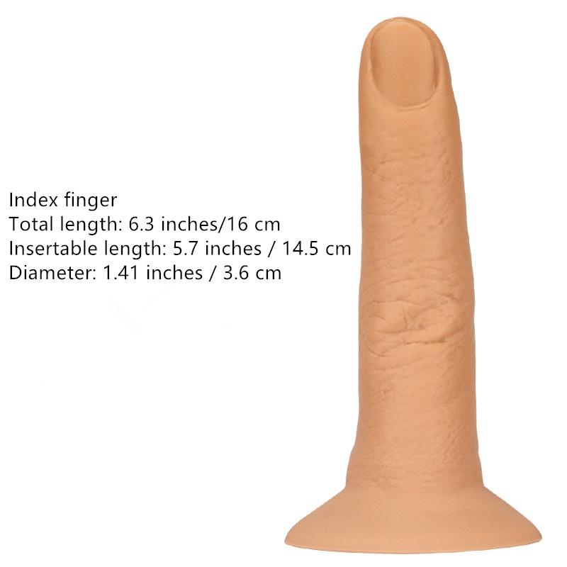 Plug anal moale pentru degete masculine Cinci degete mari din silicon Simulare cu degetul mic Penis Masturbare feminină Stick Dildo mare