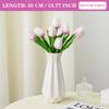 3PCS Artificial Tulip Bouquet Real Touch Long Stem Flowers for Wedding Garden Decor Home Vase Centerpiece Mother's Day Gift