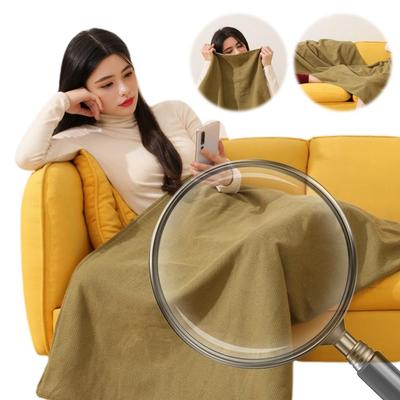 USB Electric Heated Blanket 3 Heating Levels Fleece Heated Blanket Wearable Heating Lap Blanket for Household and Office 2Types