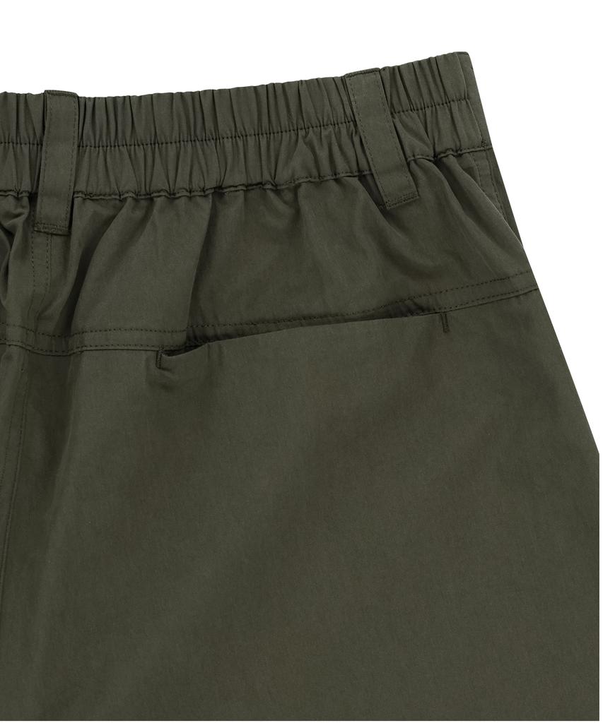 SLOWACID Out-Pocket Parachute Nylon Pants [Khaki]