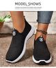Women's Spring Breathable Plus Size Casual Lightweight Slip-on Loafers with Soft Sole