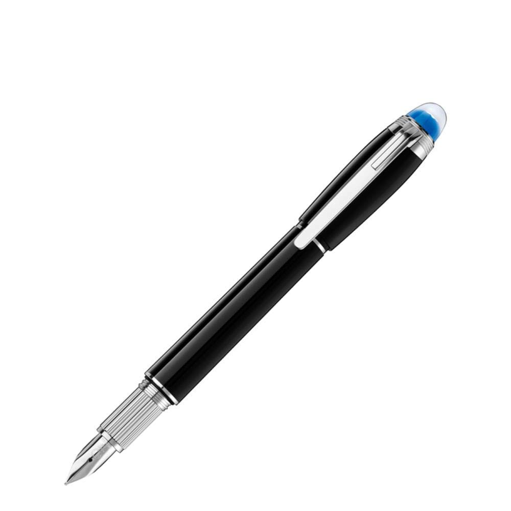 

Montblanc stilografica StarWalker resina pregiata punta F 118844 синій