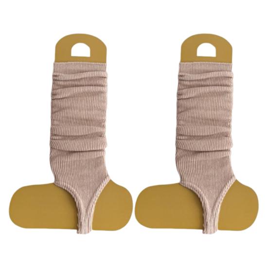

Girls Summer Stirrup Socks Breathable Toeless Calf Socks Slouchy Ballet Leg Warmers Scrunch Socks for Women Yoga Dance