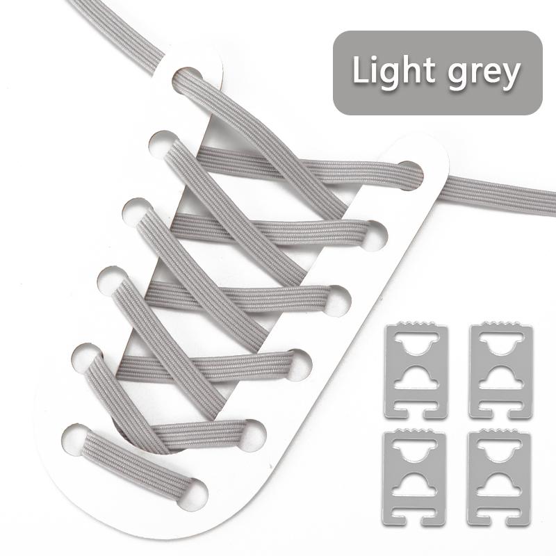 1 Pair Elastic No Tie Shoe Laces Anchors Flat Shoelace Lock Clip for Adults and Kids Tieless Shoelaces for Sneakers