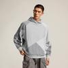 Li Ning Wade Series Comfortable Simple Versatile Spliced Loose Hooded Pullover Sweatshirt Men Sweatshirt AWDV255-5