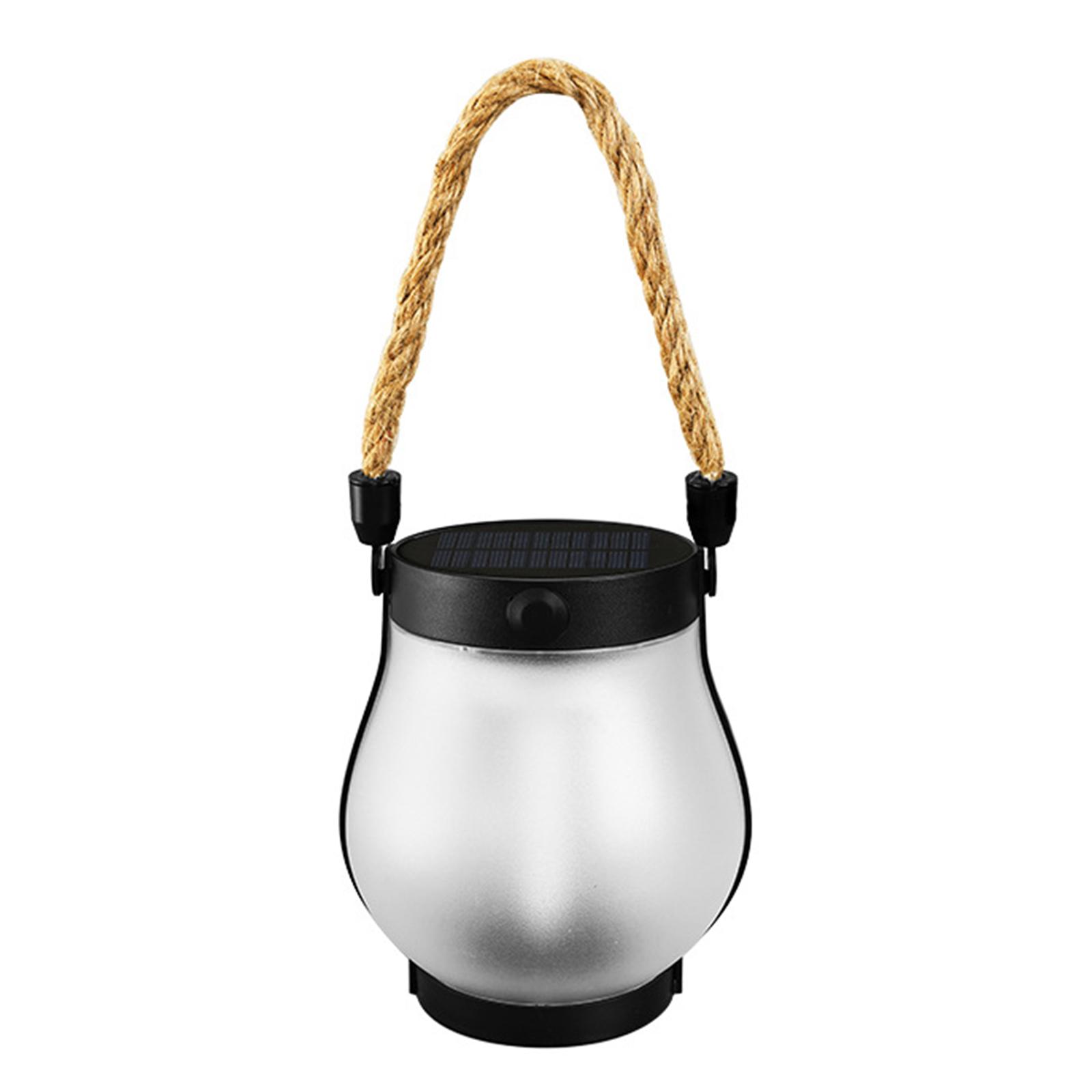 

Solar Lantern Outdoor Flame Light with Rope Waterproof Hanging Flame Lamp for Garden Yard Walls Patios Pathway Decorative Light