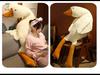 Big White Goose Plush Pillow – Cute Gift for Girls' Birthdays