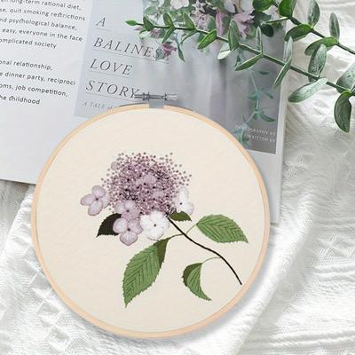 A Fresh and Beautiful Embroidery DIY Craft Kit With Tools