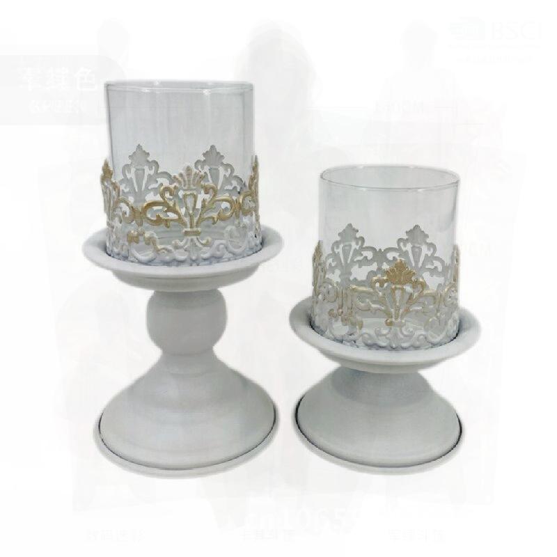 Vintage Iron Candle Holder Aromatherapy Cup Candlestick for Candlelight Dinner Home Decor And Shooting Props
