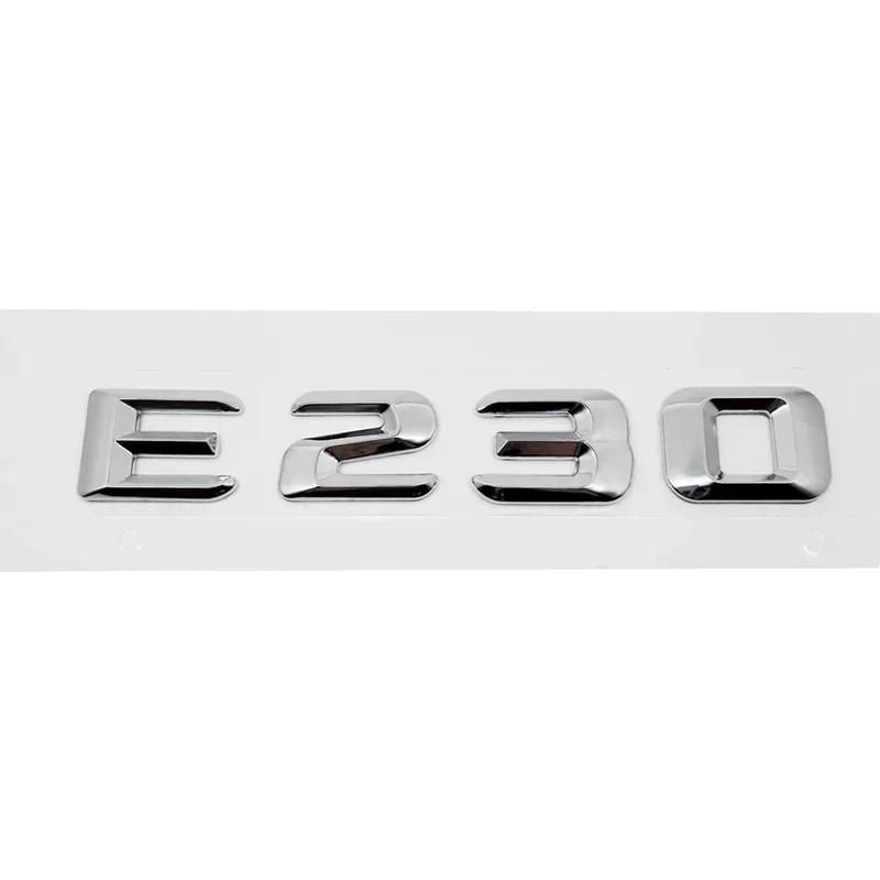 Car Tail Letter Number Emblem Sticker Rear Trunk Badge Decal for Mercedes Benz E Class E53 E55 E63 E200 E220 E230 E240 E250 E260