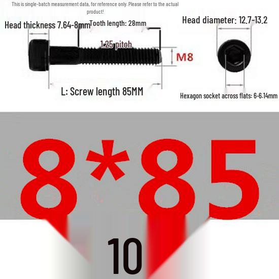 High-Strength Grade 12.9 Internal Hex Head Screws M1.4-M20