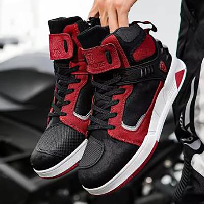 Boots Men Motorbike Riding Shoes Breathable Biker Boots Motorboats Shoes