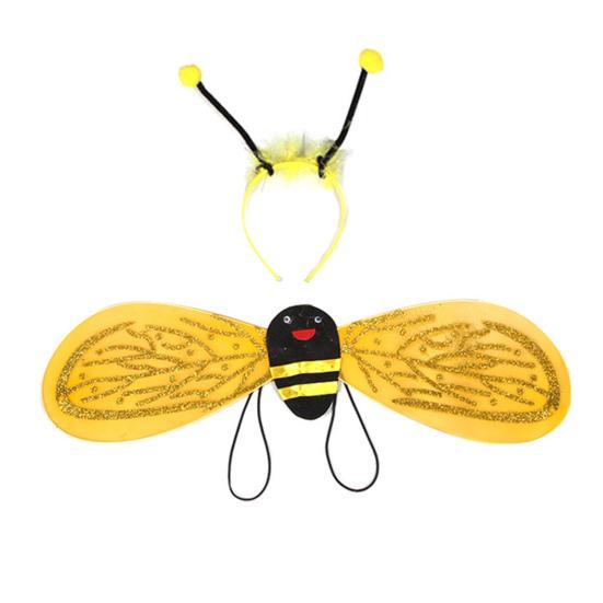 4Pcs/Set Princess Dress Up Trunk Set Gift Perfect Fitting Bee Butterfly Costumes with Foldable Wings for Girls