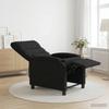 Massage Relax Chair Black Fabric