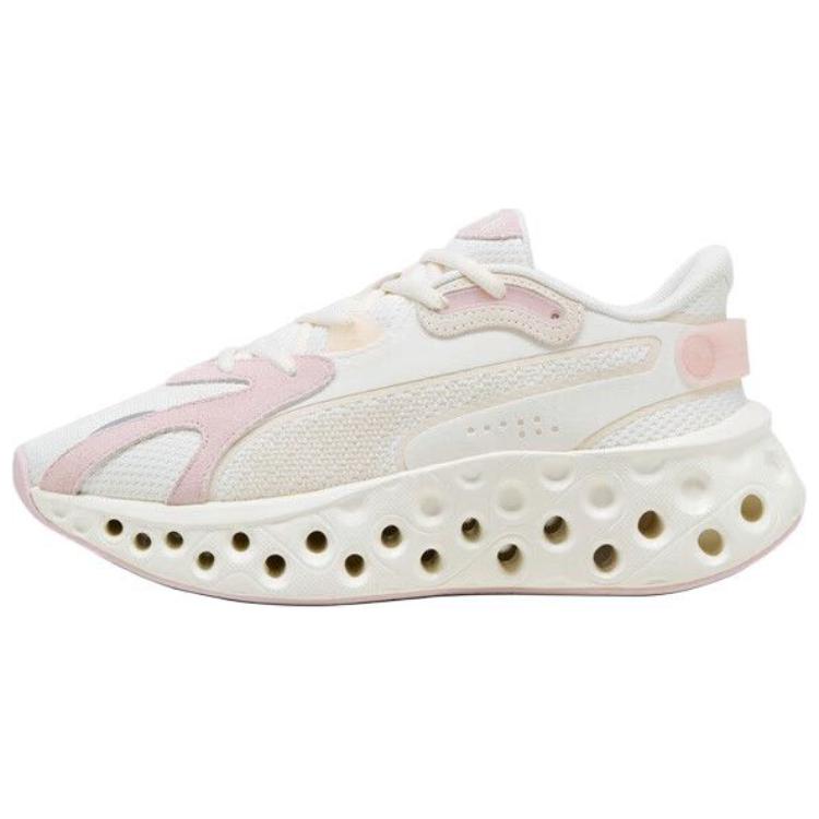 Puma Softride Comfortable Versatile Non-Slip Wear-Resistant Low-Top Casual Running Shoes Women Sneaker White Pink 310556-03