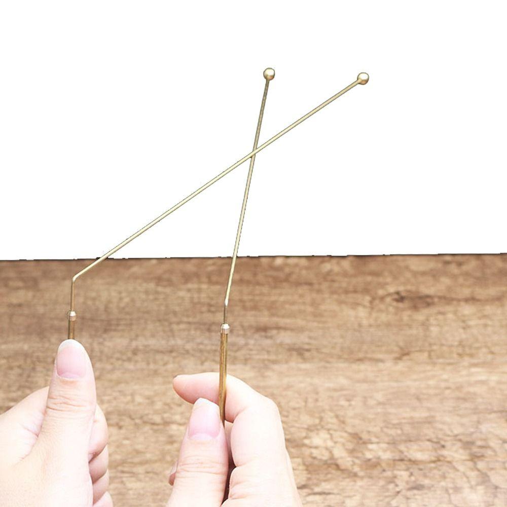 2Pcs Adjustable Divination Rod Pure Copper Dowsing  Rods   Water Divining Witching