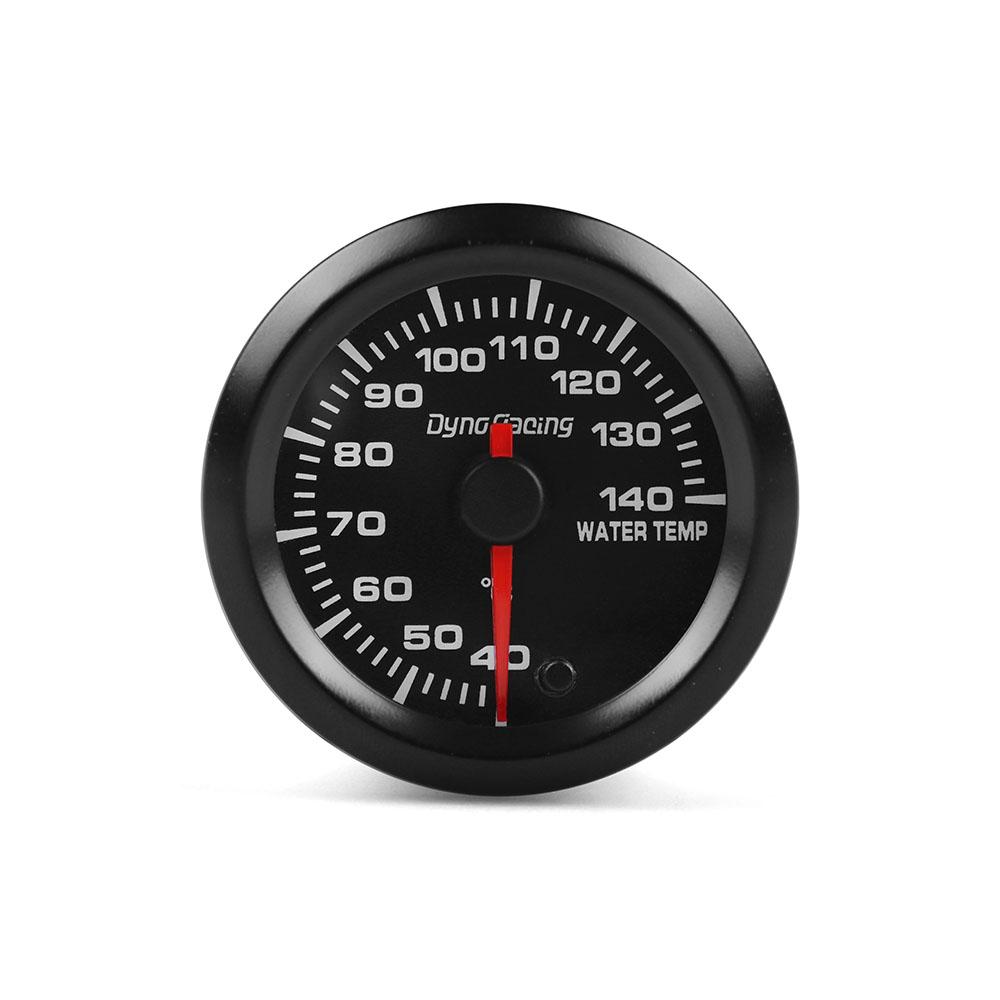 Dynoracing 2" 52mm 7 Colors LED Car Water Temp Gauge 40-140 Celsius Water Temperature Meter High Speed Motor With Sensor