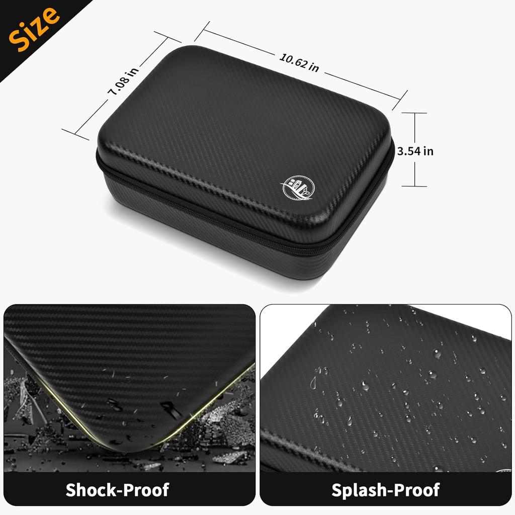 (Bag Only) Barber Accessories Bag for Clippers and Supplies, Mens Hair Trimmers Box, Portable Clipper Storage Holder Organizer