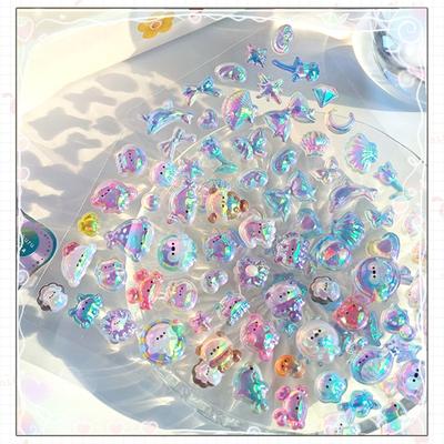 Dekorationen Niedliches Ästhetisches Sticker-Set 3D Relief-Sticker Scrapbooking Kreative Candy Drop DIY Tagebuch Schreibwaren-Sticker