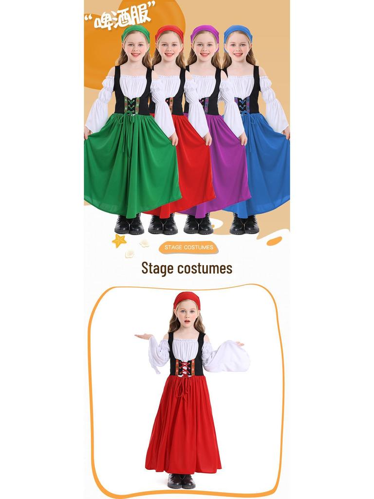 Children's Medieval Farm Dress Halloween Costume