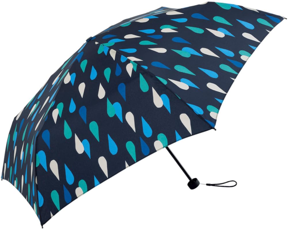 

Потому что Uday Унисекс Складной Переработанный УФ Зонт, 53см, Мини, Ткань, Защита, На молнии, Капля дождя, Темно-синий, REPET D-063634