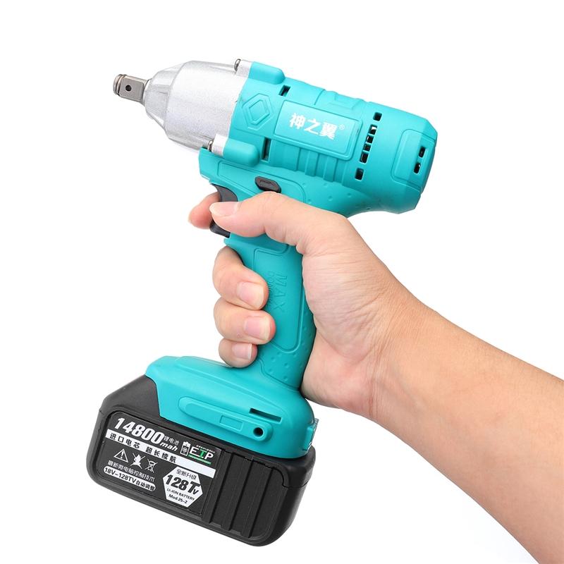 128VF 110V-220V Cordless Impact Drill Driver Kit Powerful Combo Kits with 1 Rechargeable Lithium-Ion Battery