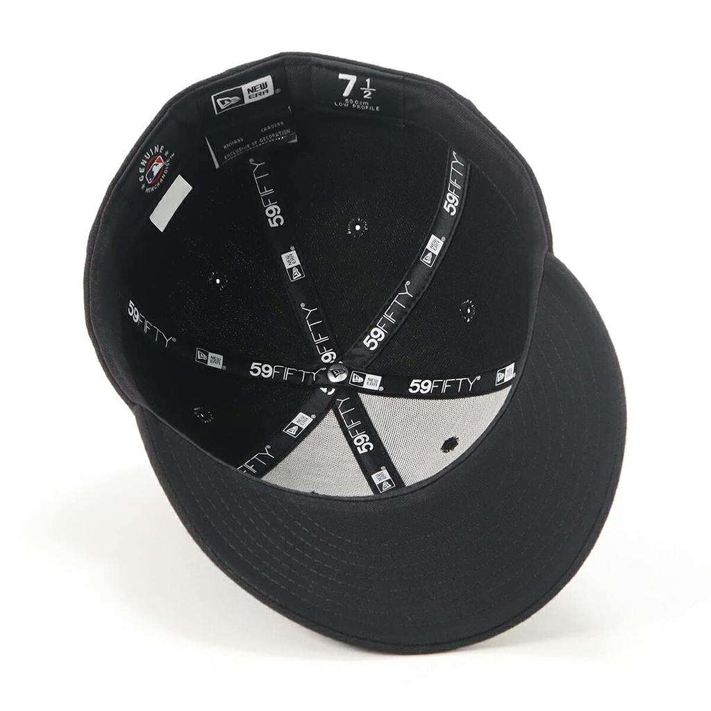 New Era Low Profile Size 7 Cap, Black/Black, 1/4
