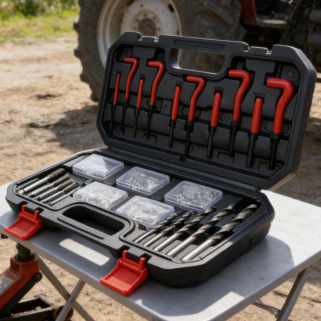 131pcs Rethreading Tool Kit Auto Engine Block Damage Repair Kit M5 M6 M8 M10 M 12 Engine Thread Repair Tool For Car Repair
