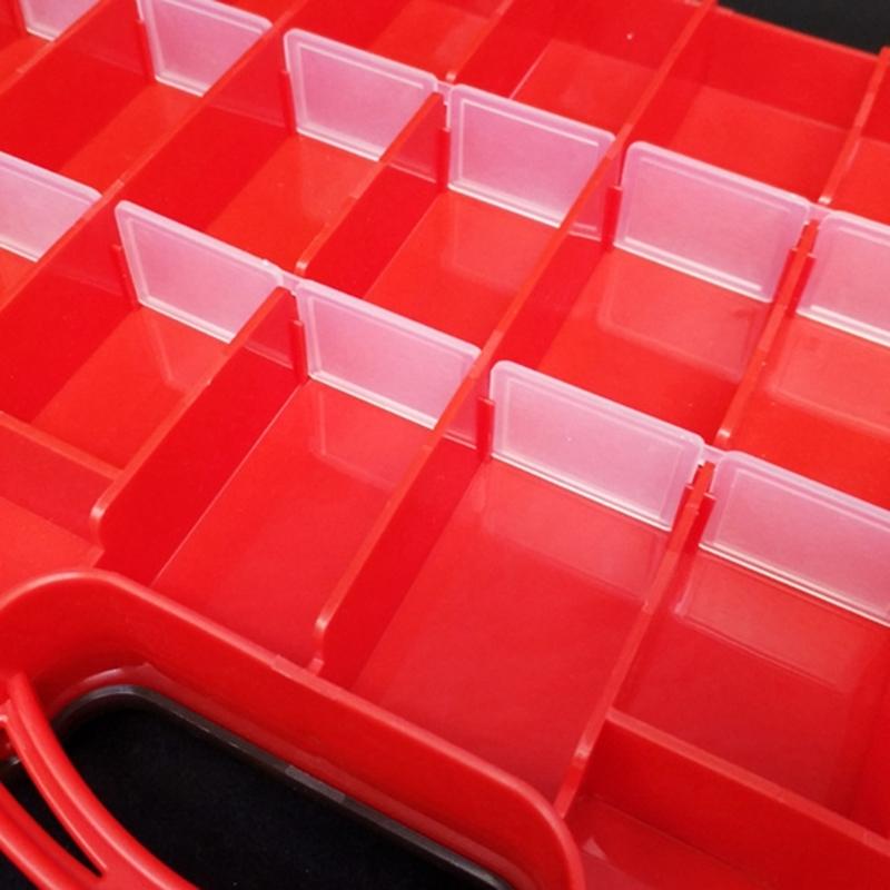 Fishing Lures Case Double Sided Fishing Baits Box with Removable Dividers