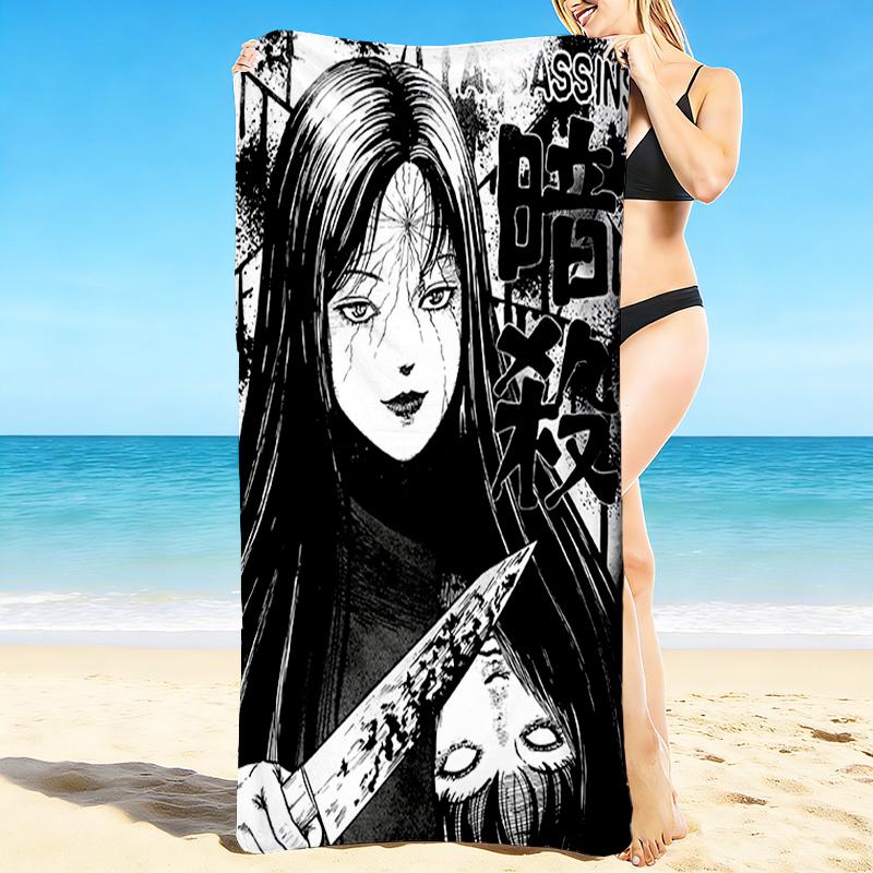 1Pc Assassin'S Blade Beach Towel, Quick Dry, Multi-Use for Beach Pool Gym Yoga Home Travel, Christmas, Halloween, Xmas Gift M928750